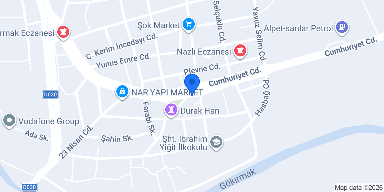 Arçelik Özlüler Mobilya konumu
