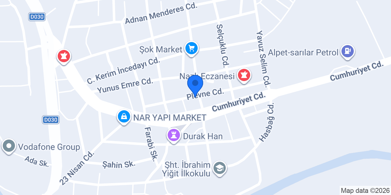 Özlüler Kuyumculuk konumu