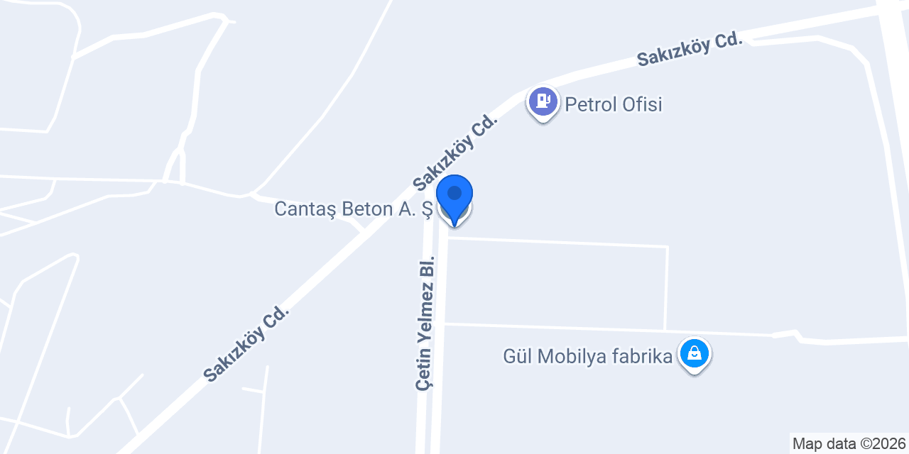 Cantaş Beton A. Ş. konumu
