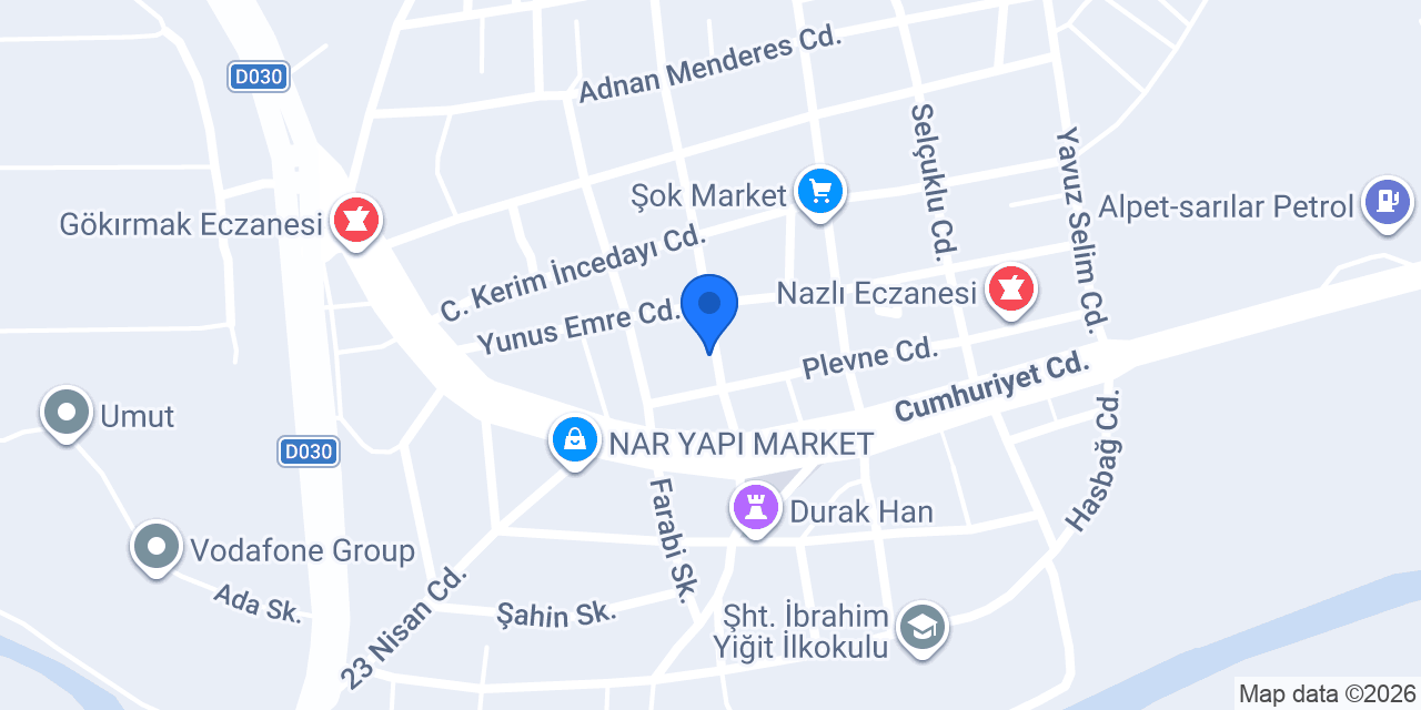 Çapcılar Mobilya ve Beyaz Eşya konumu