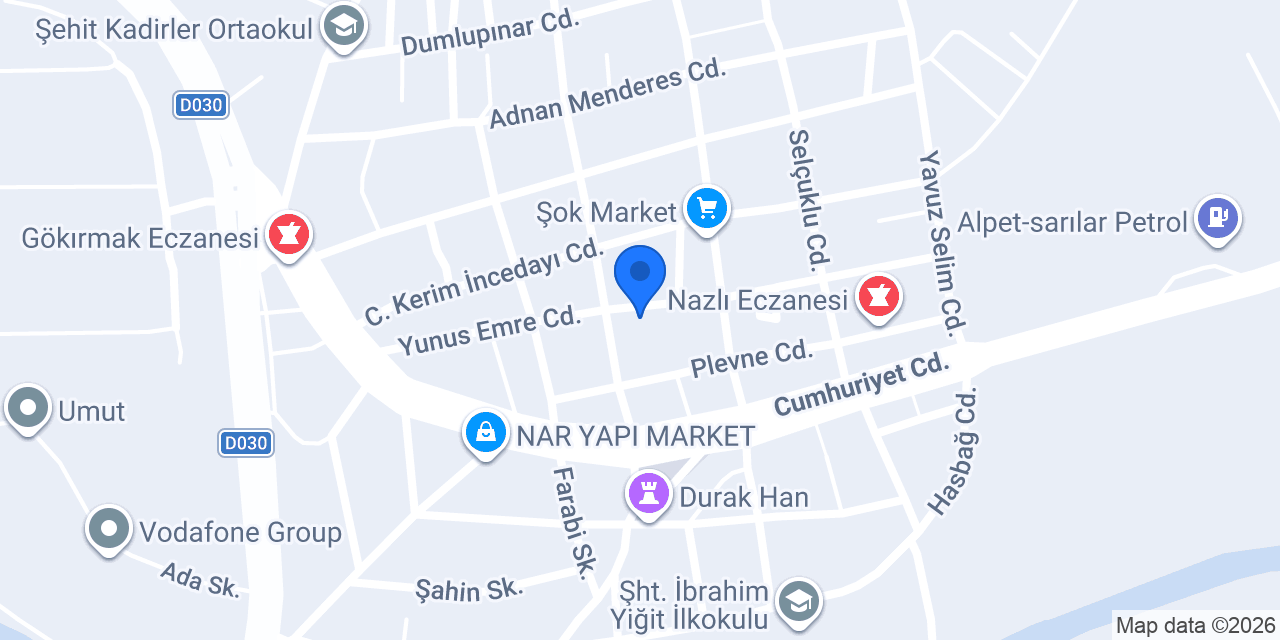Ekomarket konumu