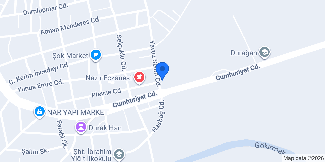 Durağan İmam Hatip Lisesi konumu