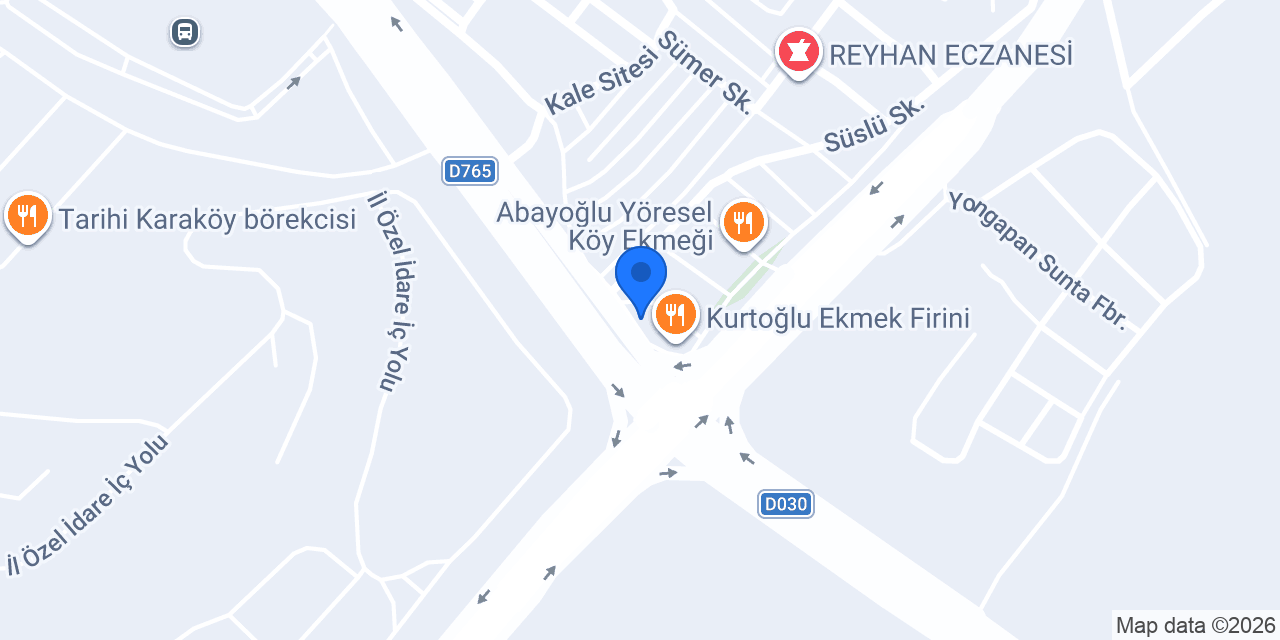 Bozoğlu Oto Emlak konumu