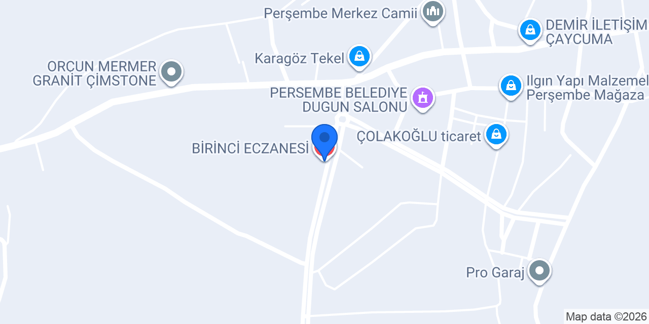 BİRİNCİ ECZANESİ konumu