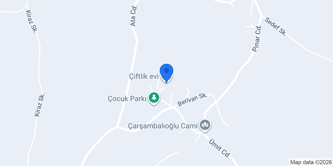 Çiftlik evi konumu