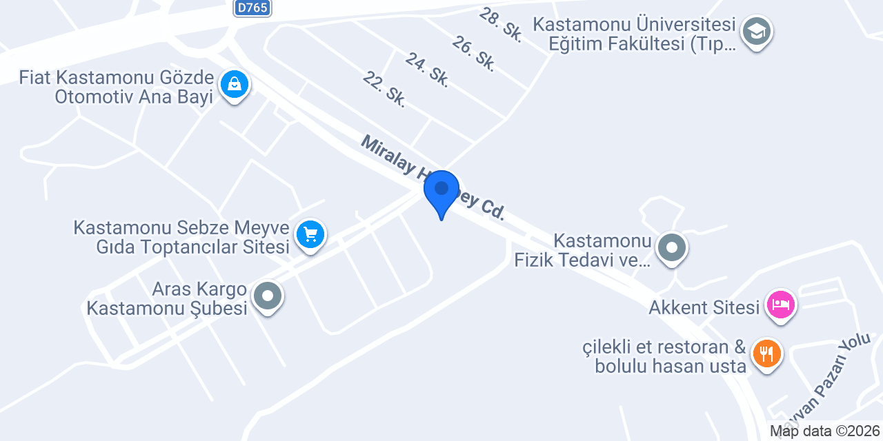 Kastamonu 6.Noterliği konumu