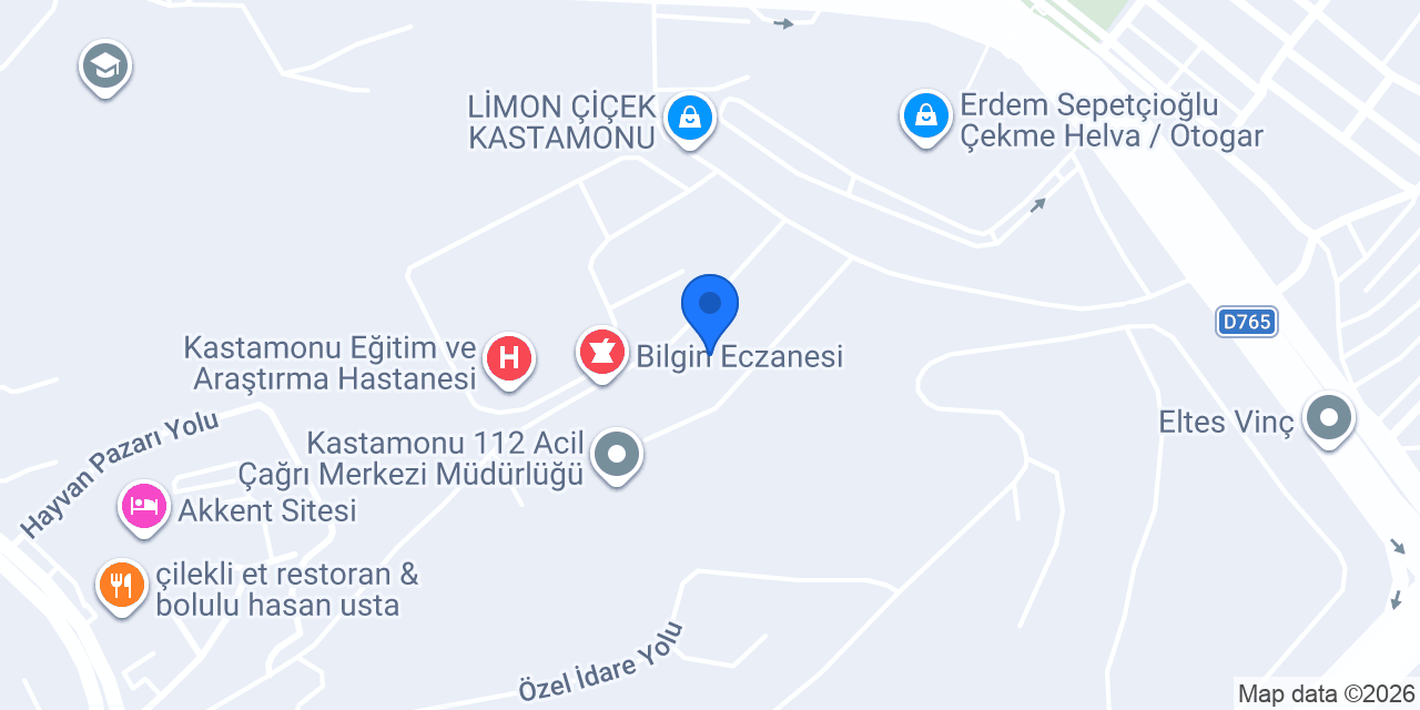 Kastamonu Ozon Akupunktur Hacamat Sünnet Doktoru konumu