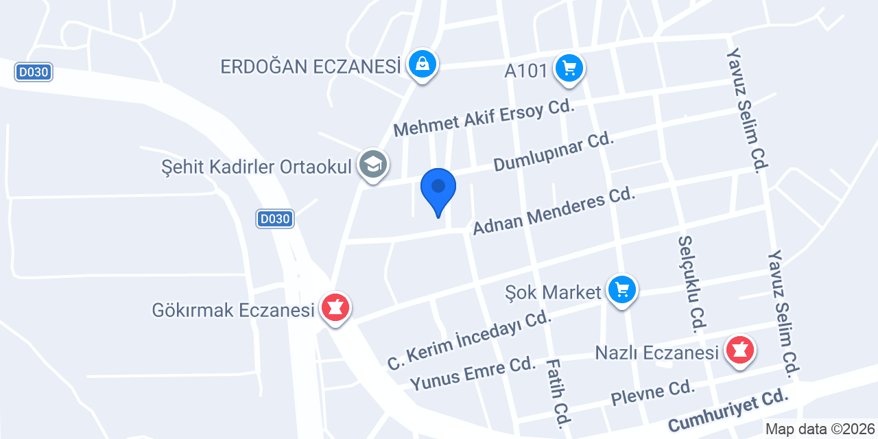Cömert Et Pazarı konumu