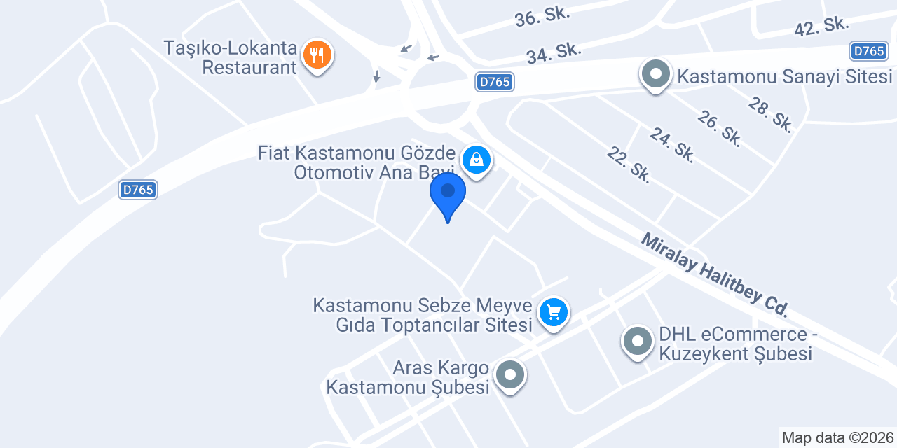 Özka Emlak konumu