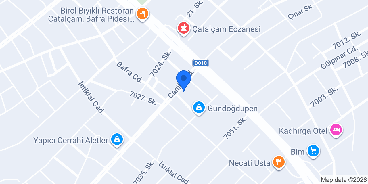 Demir Yapı Tesisat konumu