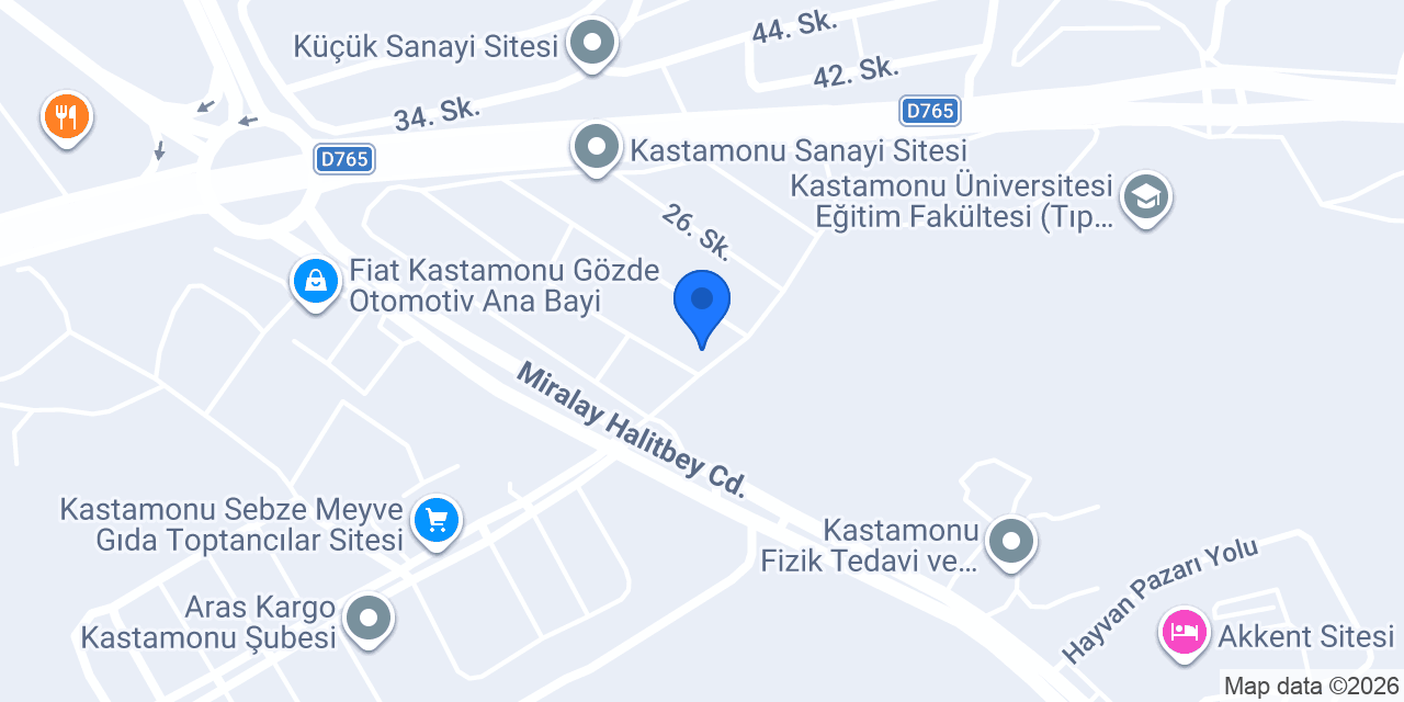 Kastamonu Parçacım konumu