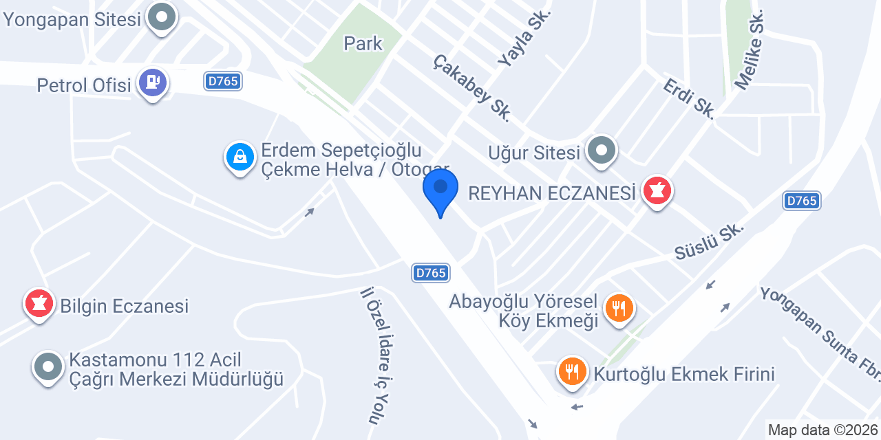 HAS OTOMOTİV KASTAMONU konumu