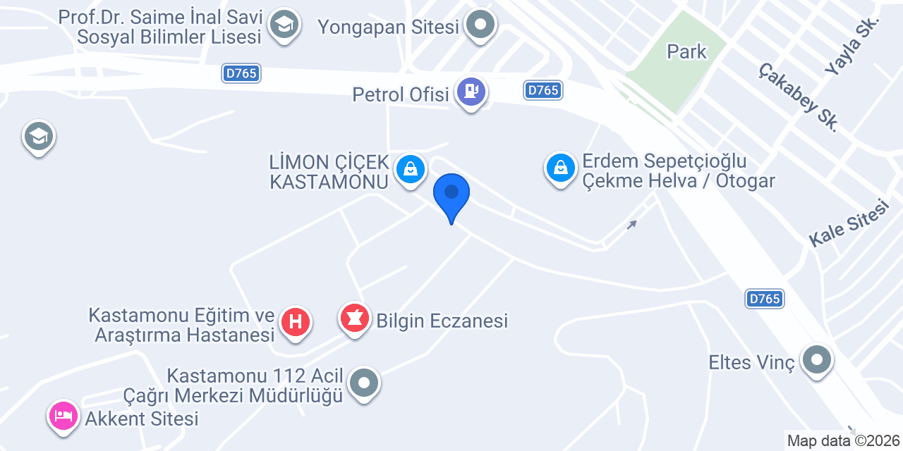 Eraslan Eczanesi konumu