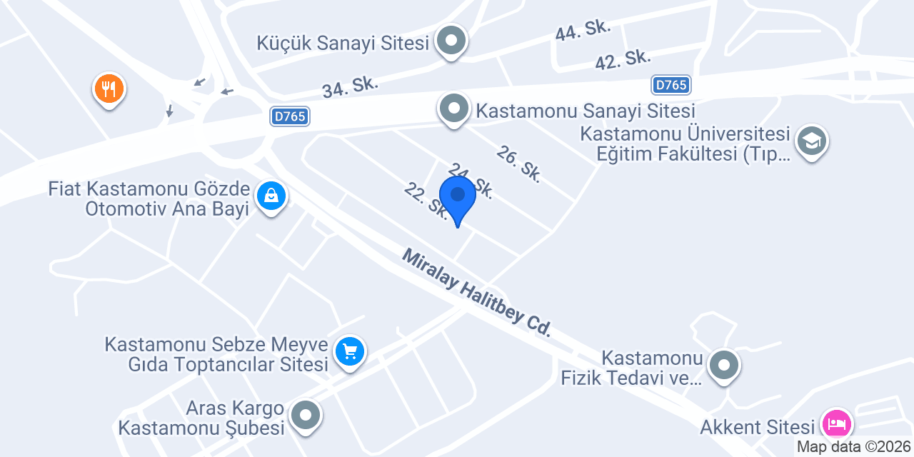 Çelik Oto konumu
