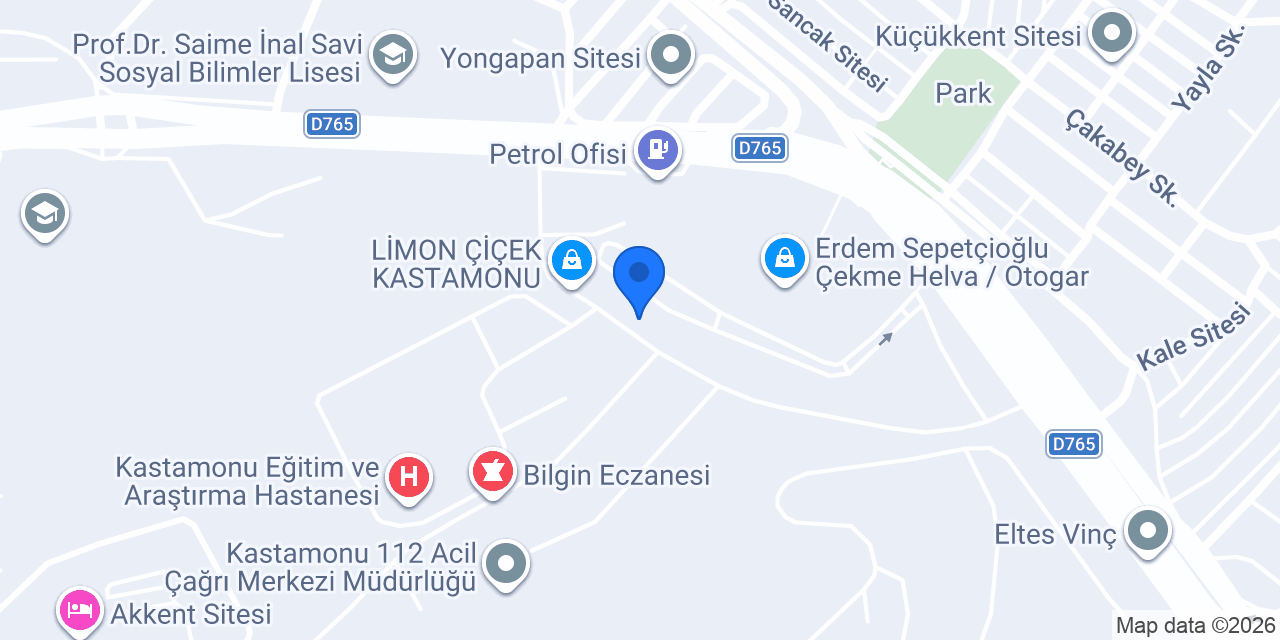 Serbest Muhasebeci Mali Müşavir Aşkın ÇEVİK konumu