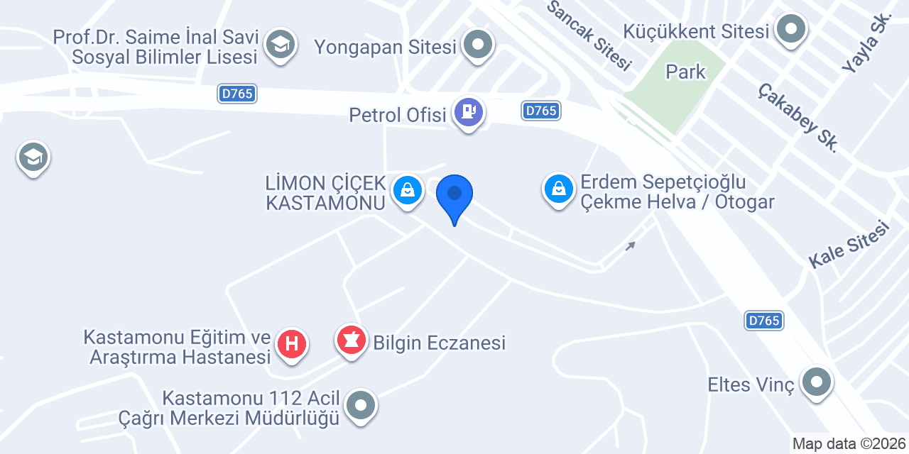 Mert Optik Kastamonu konumu