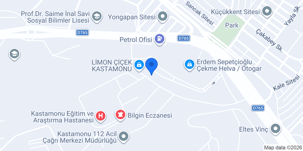 ChefBörek Kastamonu Devlet Hastanesi konumu