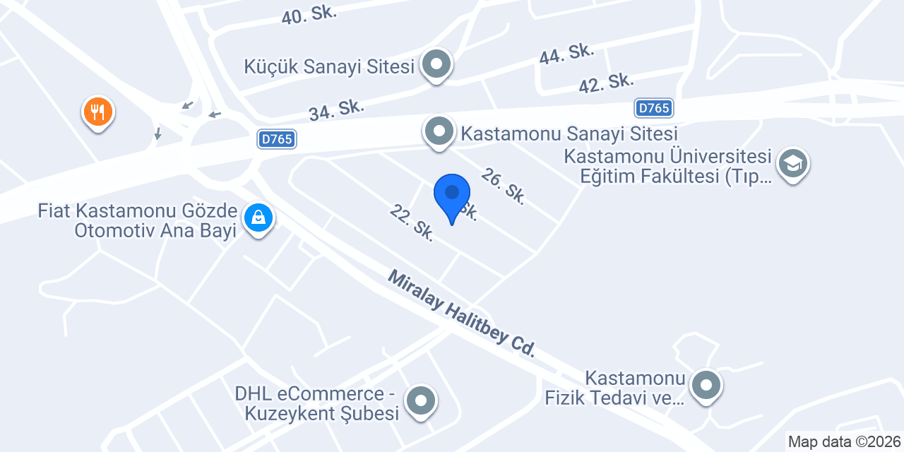 ARAS İŞ MAKİNALARI VE YEDEK PARÇA konumu