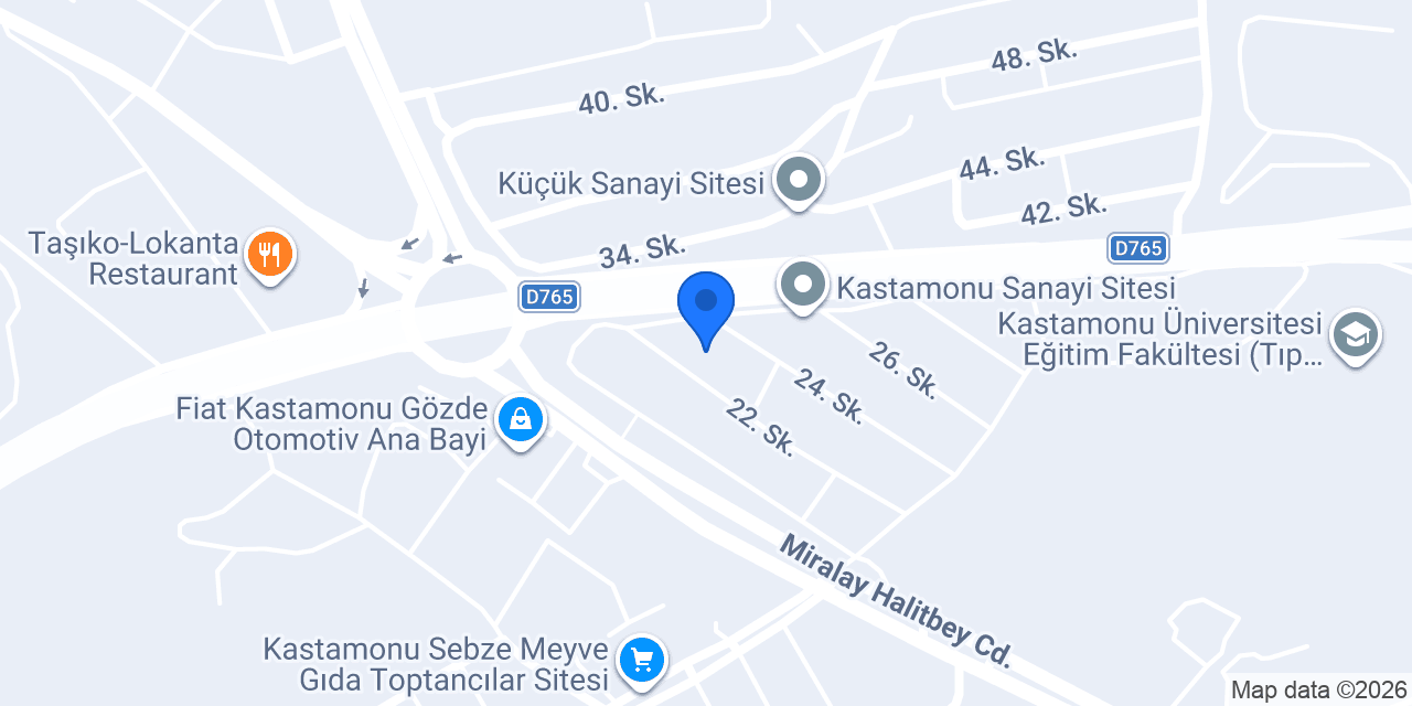 Karaş Otomotiv konumu