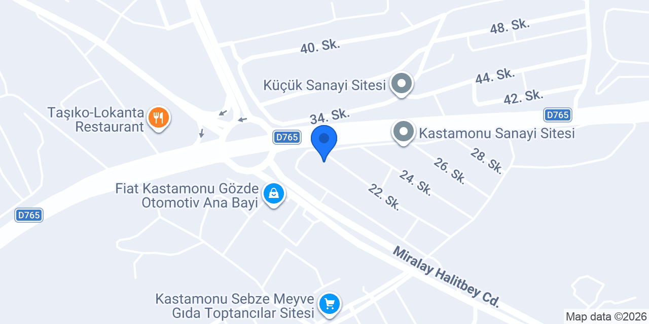 İtimat Ford Servisi konumu
