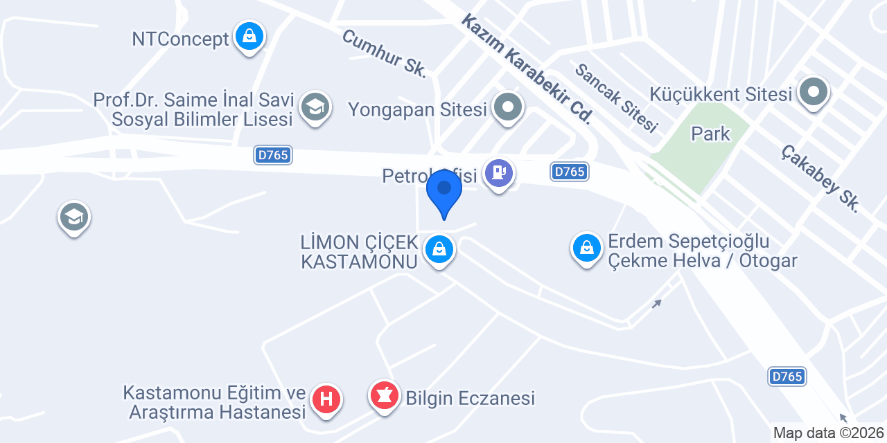 Biberzade Çiğköfte Kastamonu konumu