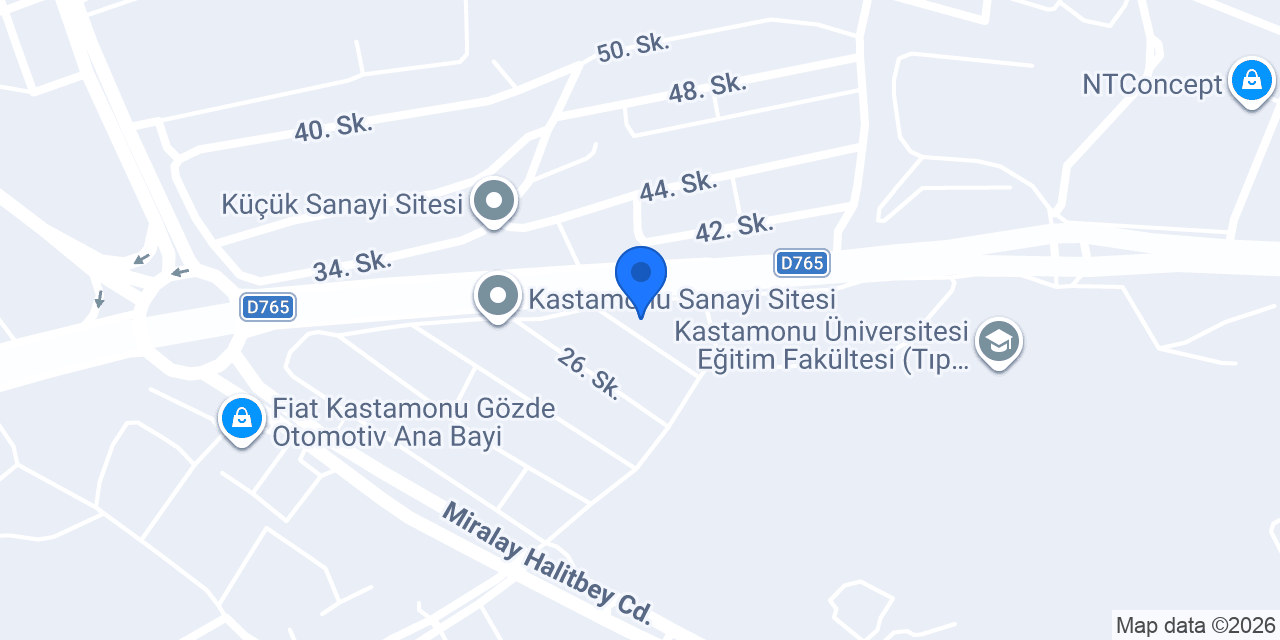 DERMAN OTO KASTAMONU konumu