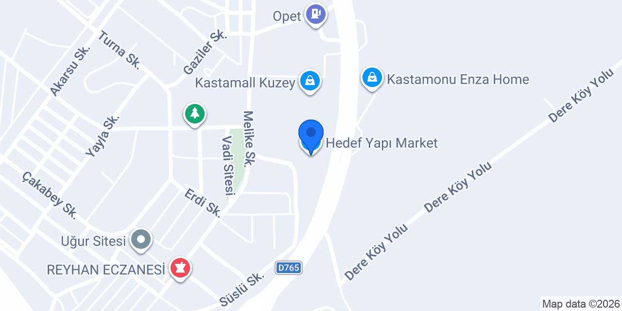 Hedef Yapı Market konumu