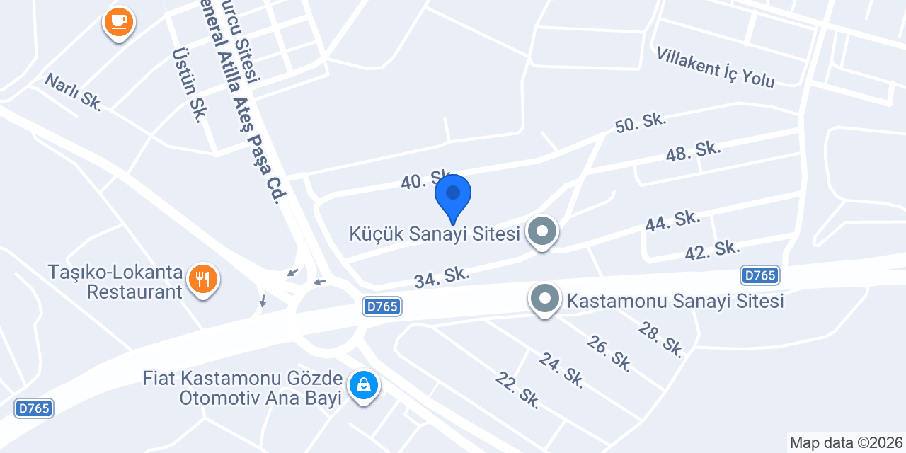 Timzan Plastik konumu