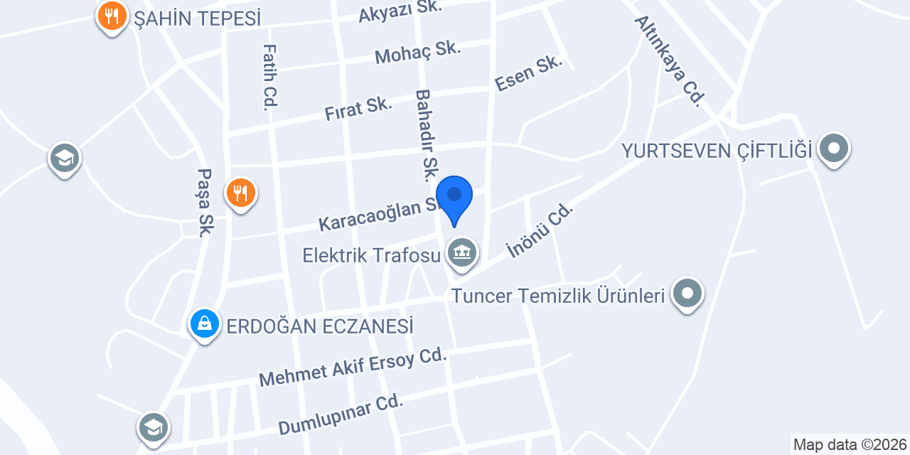 ÖZCAN KERESTE konumu