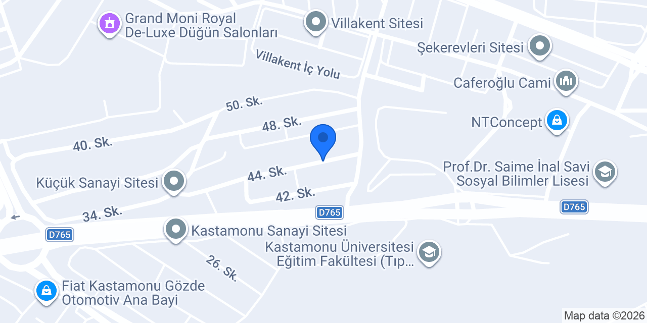 Çiçek Mobilya konumu