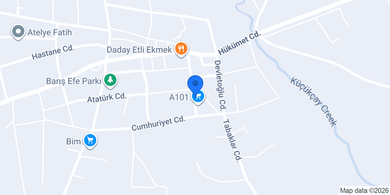 Derya Oto ve Halı Yıkama konumu