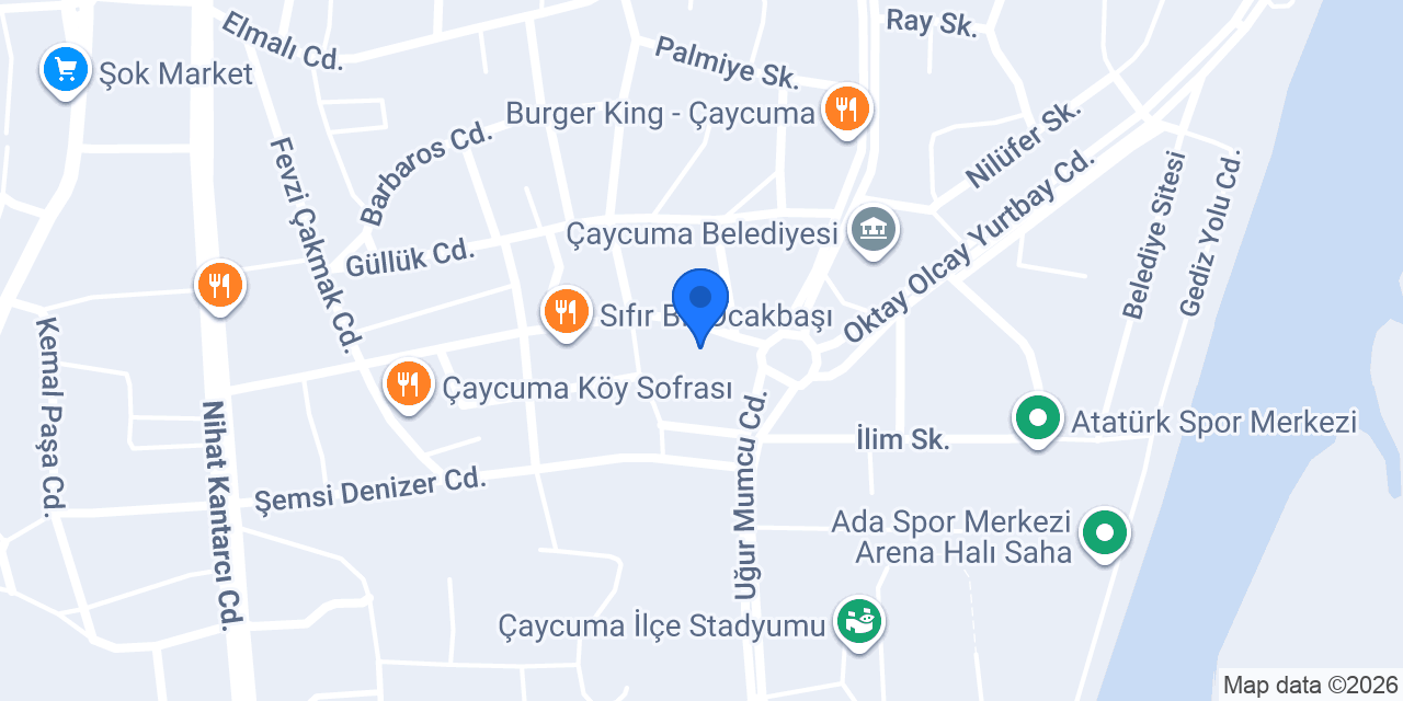 PizzaMax Çaycuma konumu