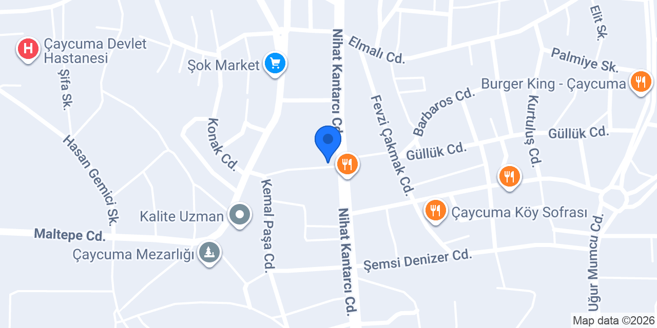 Çaycuma Sınav konumu