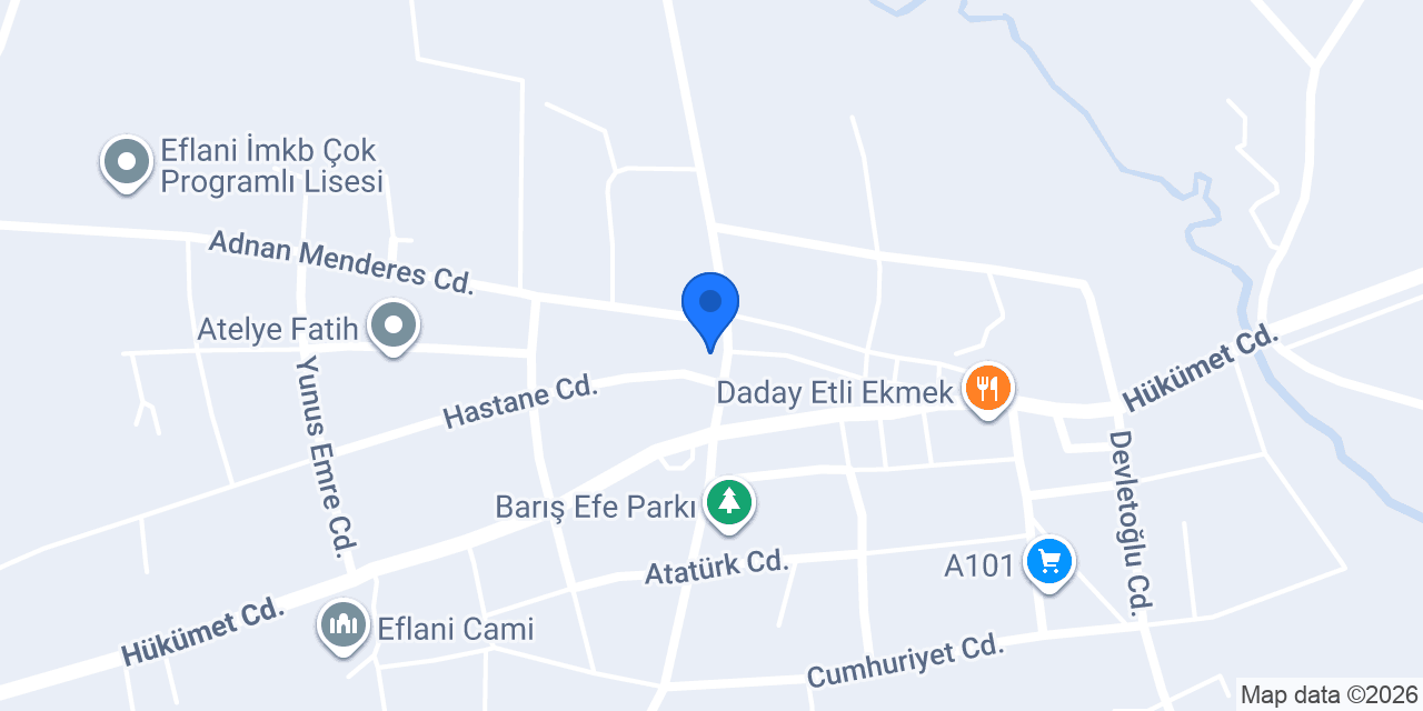 Eflani Belediyesi konumu