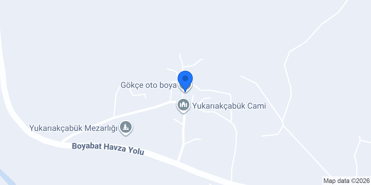 Gökçe oto boya konumu