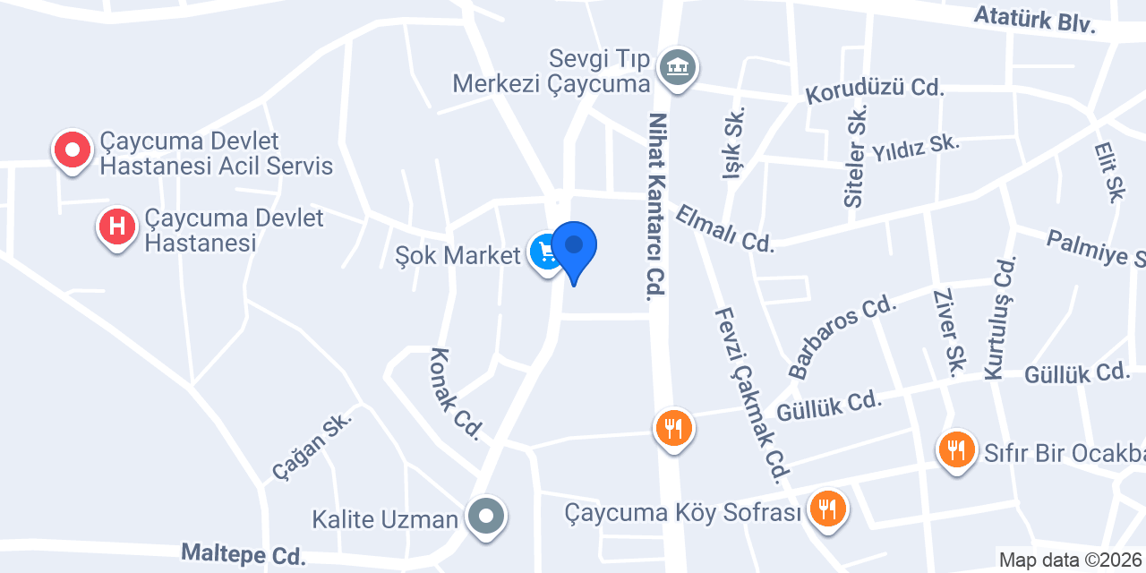 Sandallar Simit Fırını konumu