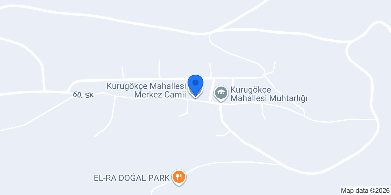 Kurugökçe Mahallesi Merkez Camii konumu