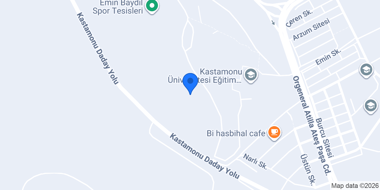 Kastamonu Üniversitesi Konukevi konumu