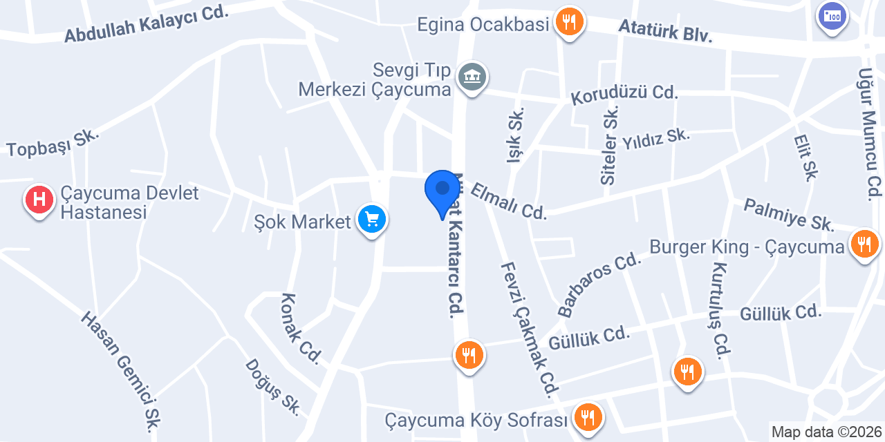 Oses Çiğ Köfte konumu