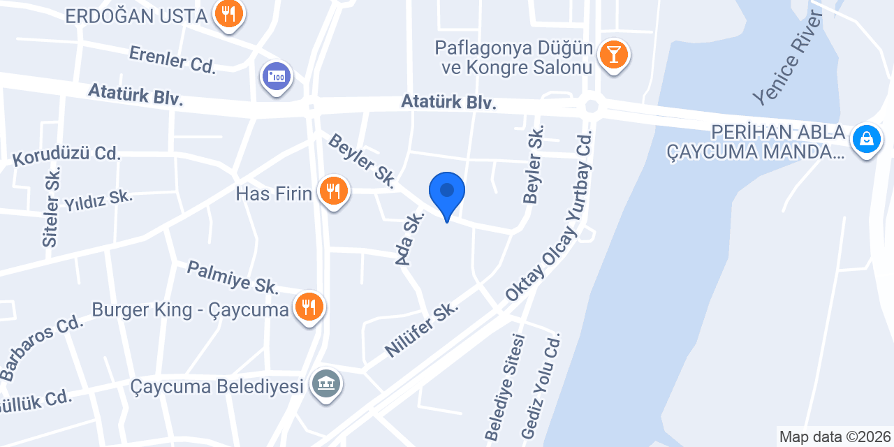 BAHÇEN CAFE konumu