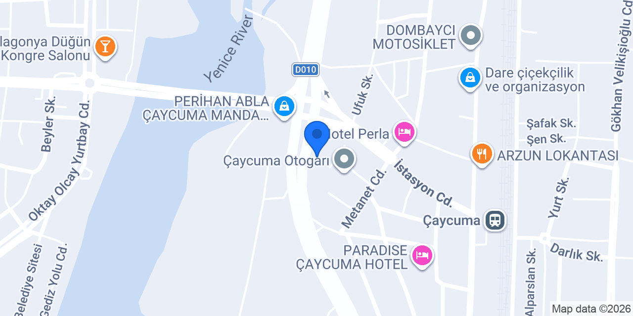 Çaycuma Star Otel konumu