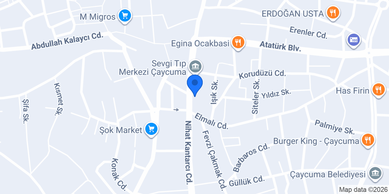 CEVİZGÜLÜ PASTANESİ konumu