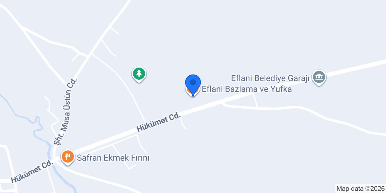 Eflani Bazlama ve Yufka konumu