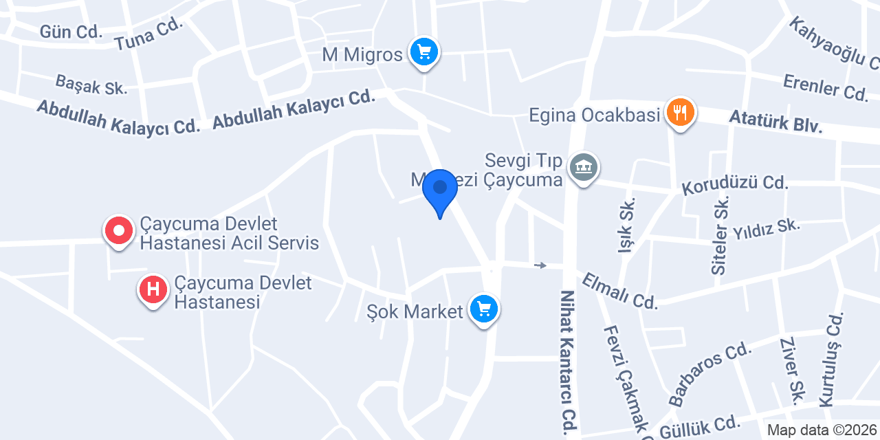 ÇAYCUMA PTT MÜDÜRLÜĞÜ konumu