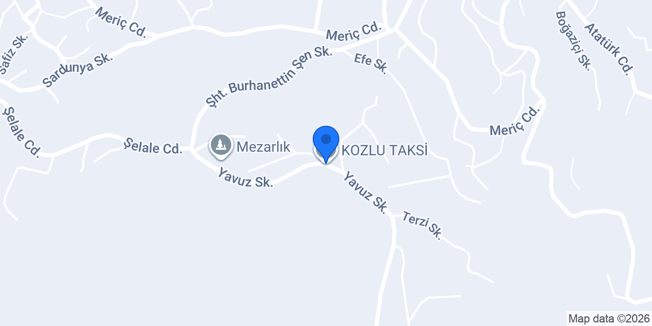 KOZLU TAKSİ konumu