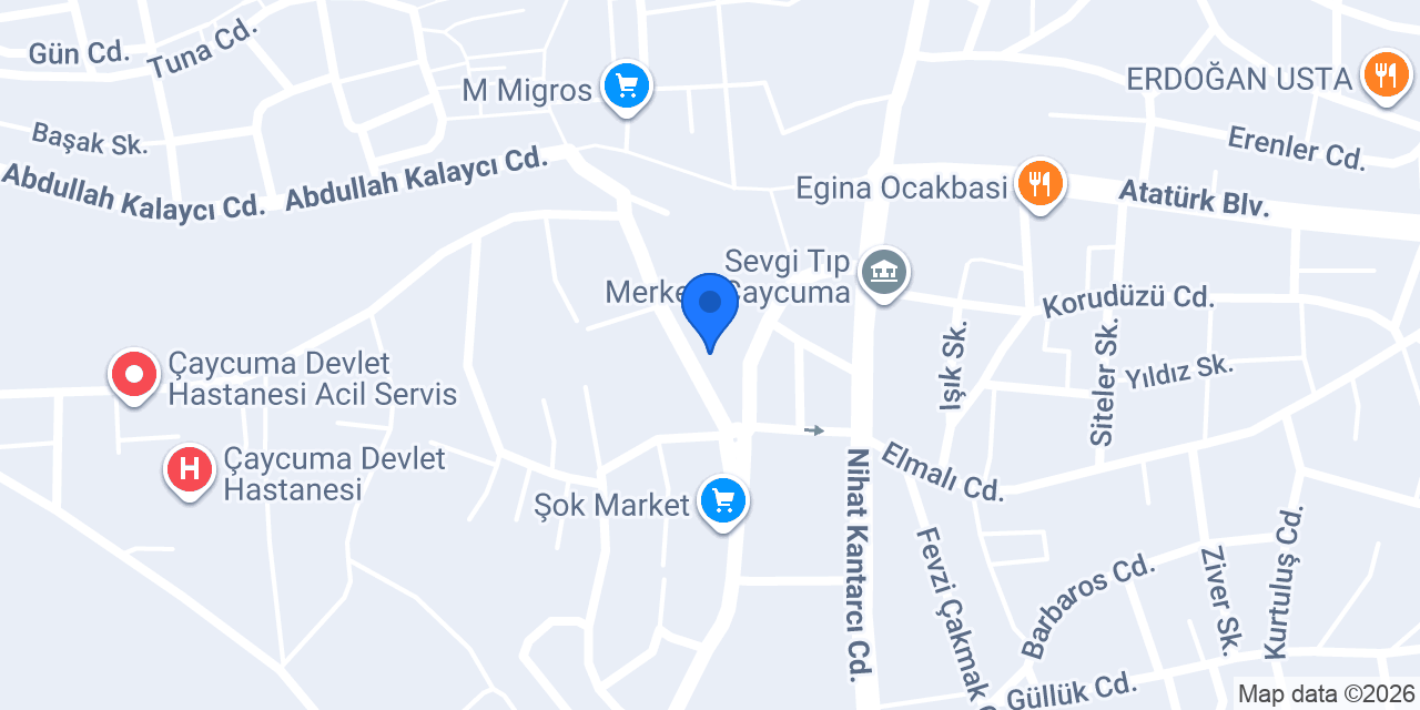 Damat Kuaför Salonu konumu