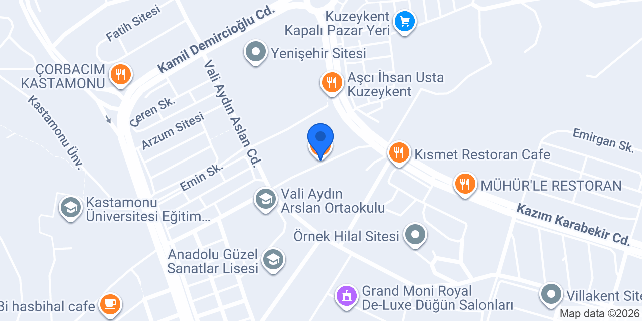 Kastamonu Doğuş Börek konumu