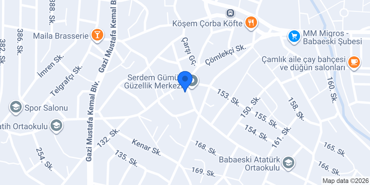 Arissa Otel konumu
