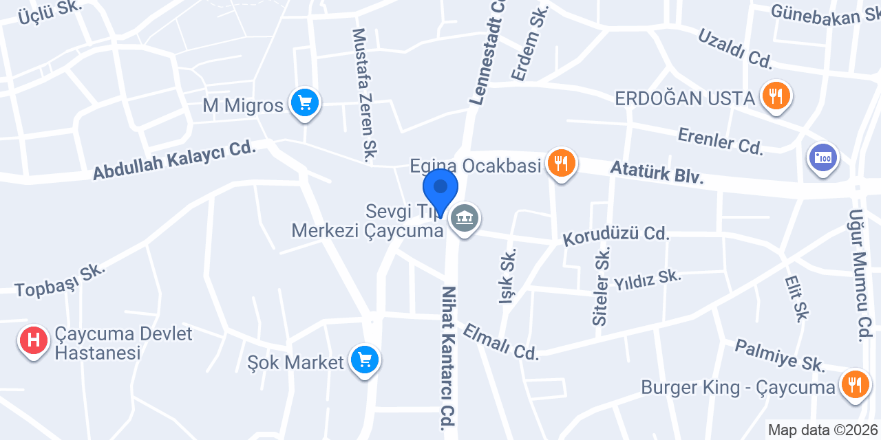 Çağla Çiçekçilik konumu