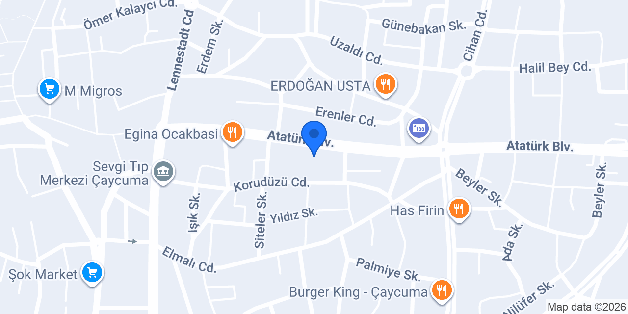 Garanti BBVA Çaycuma Şubesi konumu